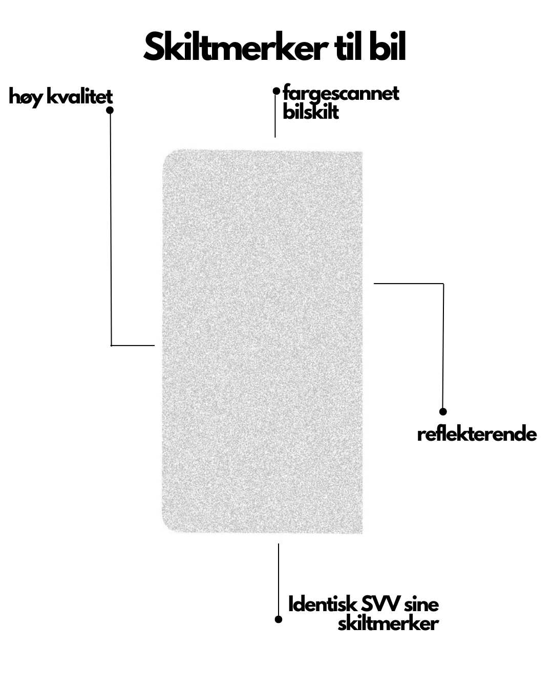 Skiltmerket.no - Reflekterende skiltmerker 2 stk